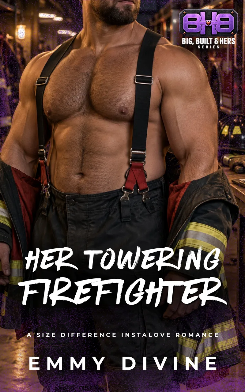 Cover of Her Towering Firefighter, Big, Built & Hers book 7
